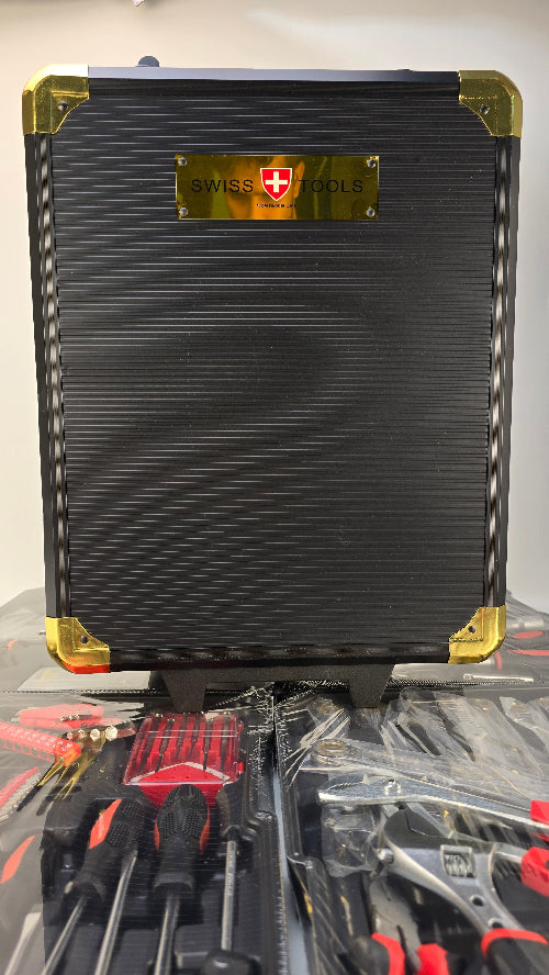 Kraft muller workshop toolbox | Professional tool box 326 PCS | Tool set with Ratchet wrench alum case - khan American Tools