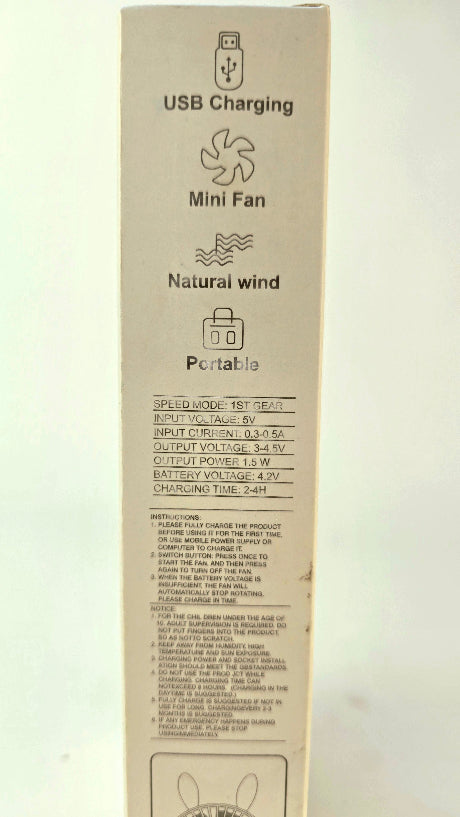 Mini Fan Portable Spray Function Fan | Travelling Mini Rechargeable Fan