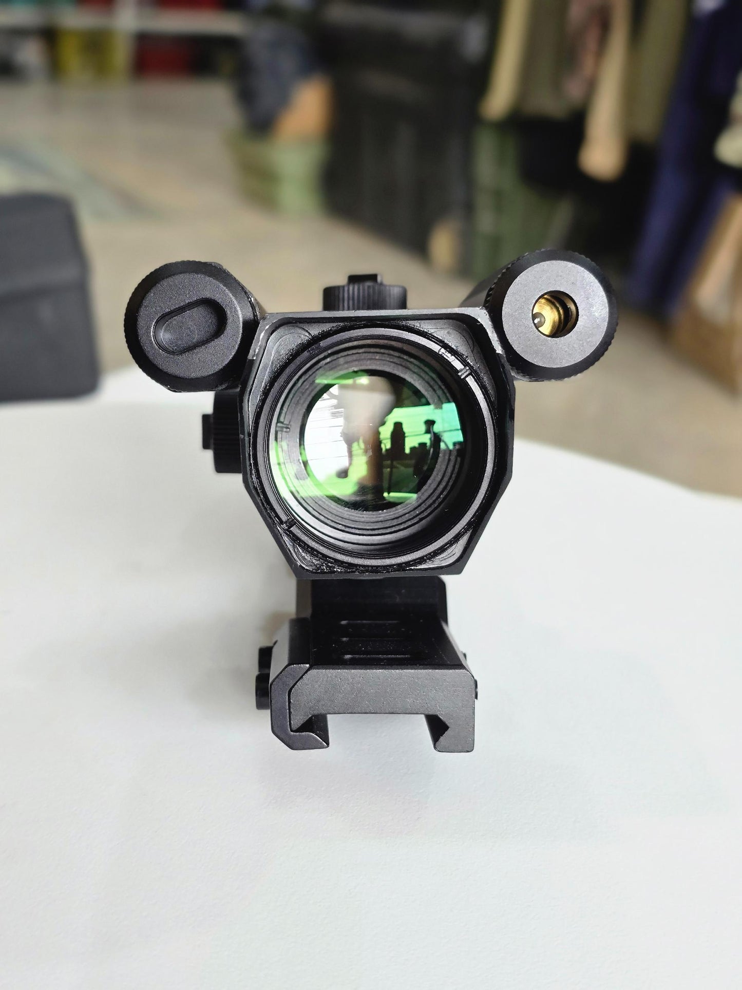 4X32 Prism Optics Rifle Scope with Red Laser | Scope For Air Guns