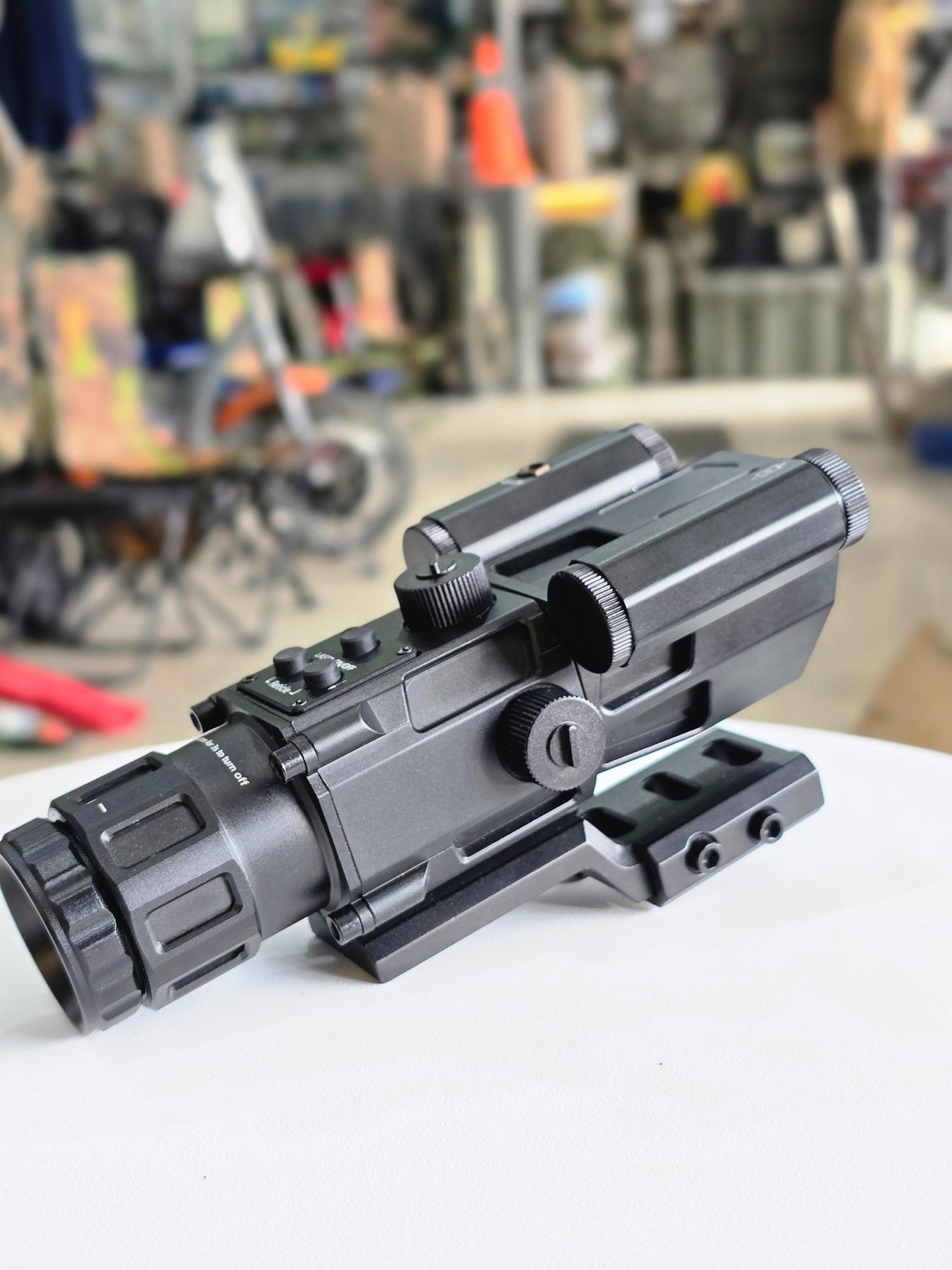 4X32 Prism Optics Rifle Scope with Red Laser | Scope For Air Guns