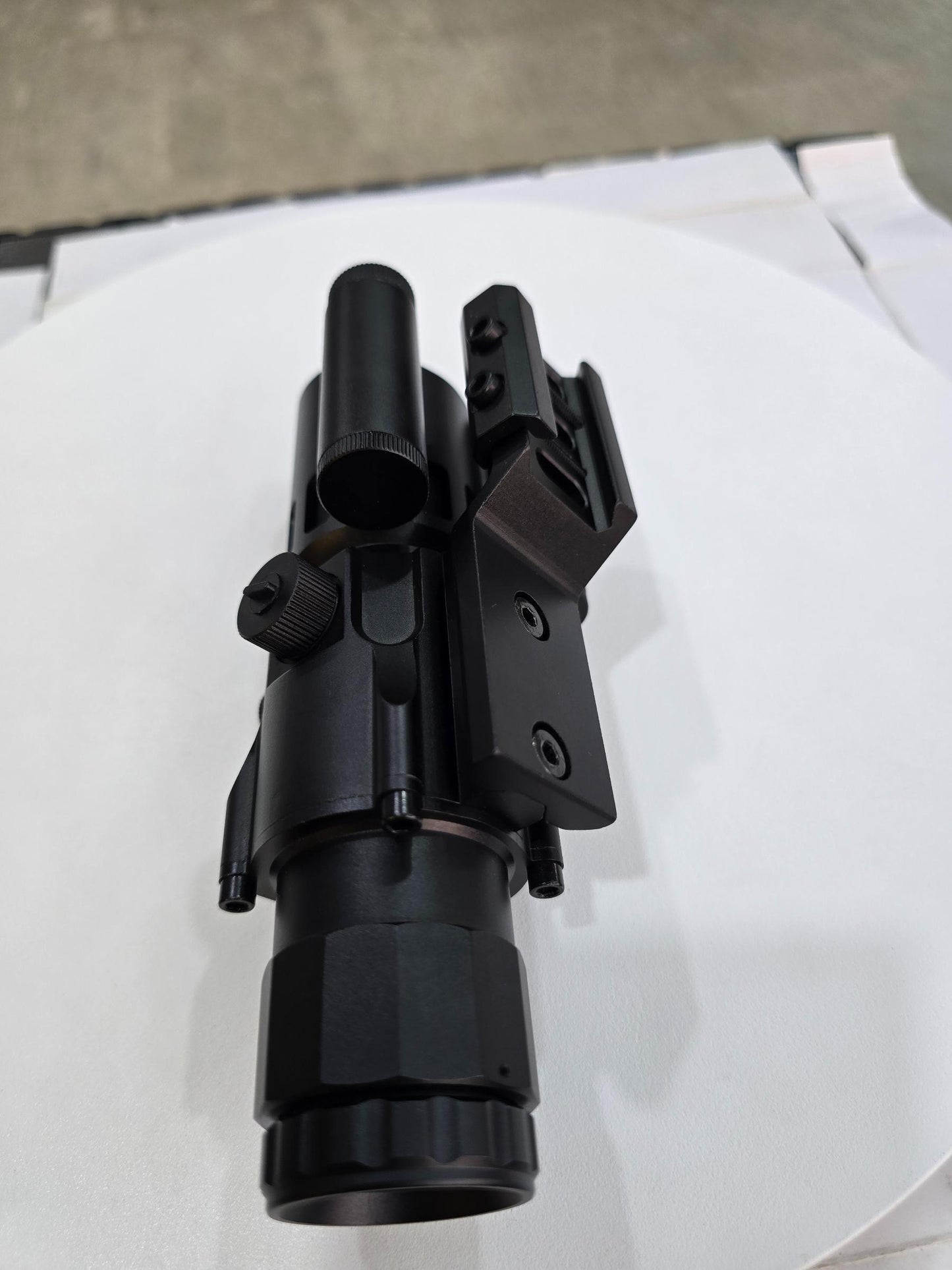 Compact Prism Scope | 4X32 Optics Rifle Scope with Red Laser 7 Brightness Levels Red