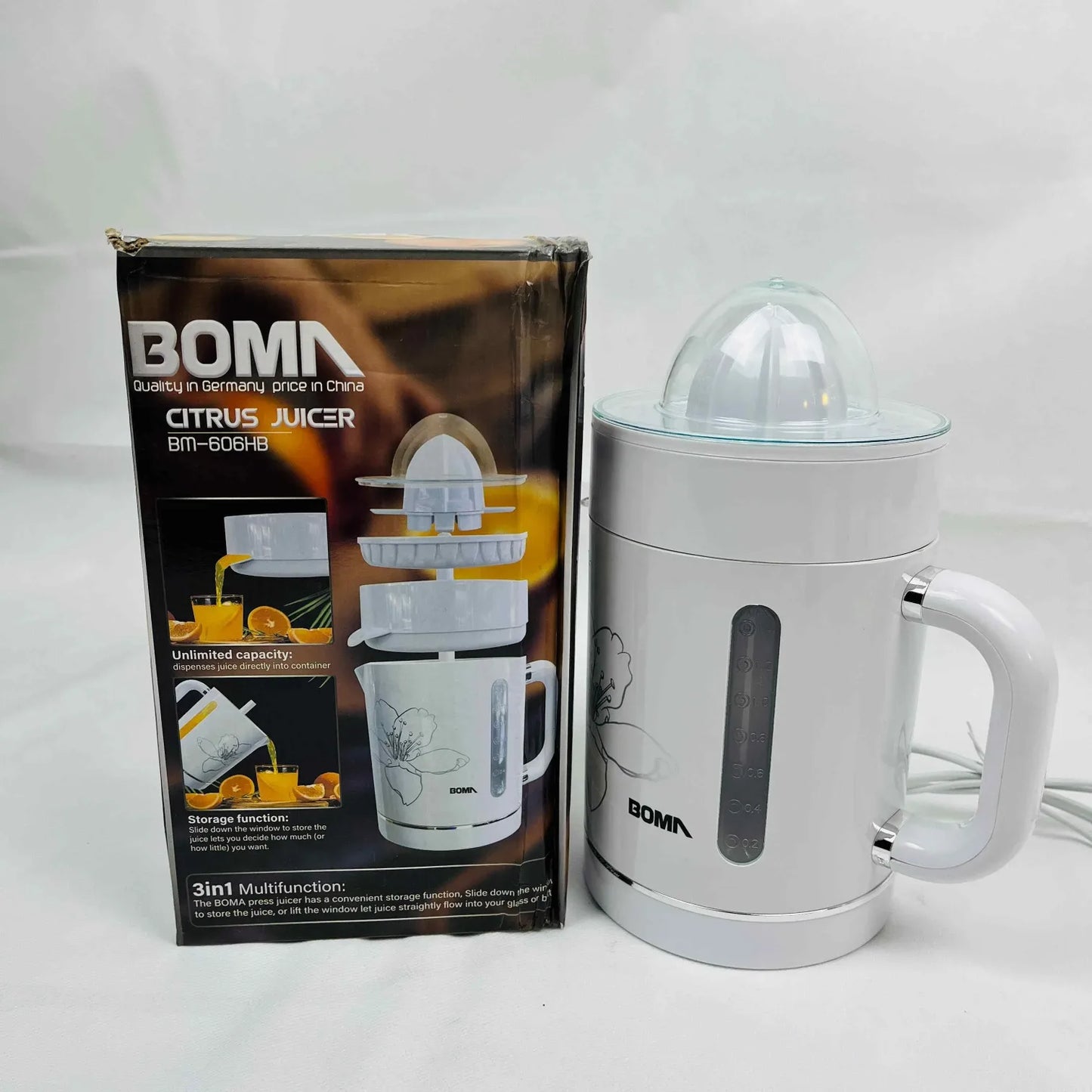 BOMA BM-606HB Citrus Juice Extractor | 3 in 1 Multifunctional Citrus Juice Extractor - khan American Tools
