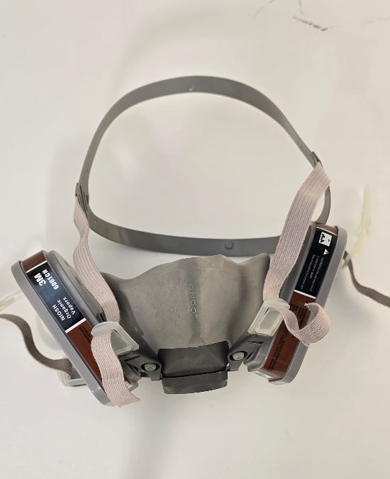 3M Respirator Mask With Filters| Half Piece Respirator Medium Mask - khan American Tools