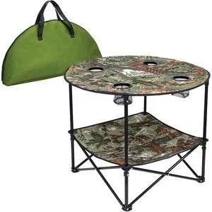 Foldable Round Table | Tactical Portable Table For Camping - khan American Tools