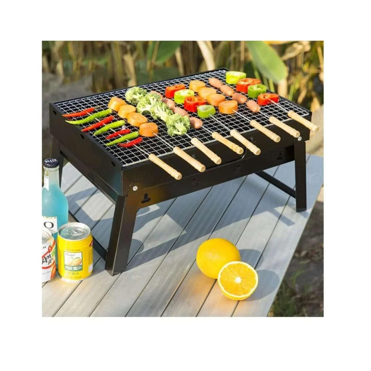 Portable BBQ Maker TL-353 | Folding Portable Charcoal BBQ Grill TL-353 - khan American Tools