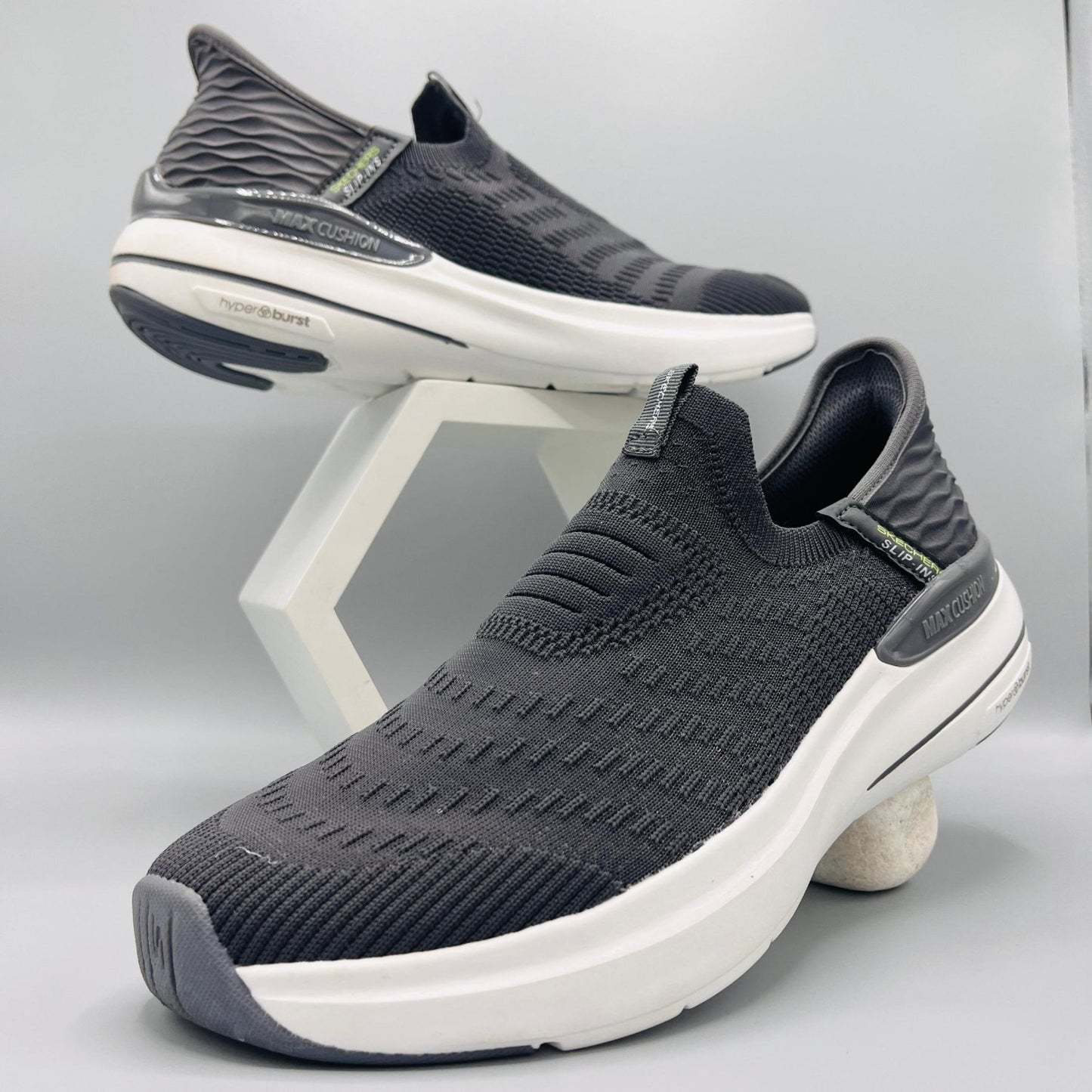 Air Hyper Burst Skechers in Grey | Max Cushion Hyper Brust Skechers - khan American Tools
