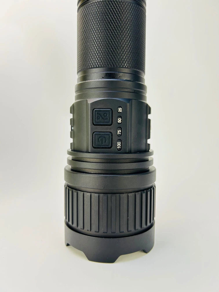 US Lot Imported Search Light Rechargeable 3000M Power Of Light /181350 MAH Battery - khan American Tools