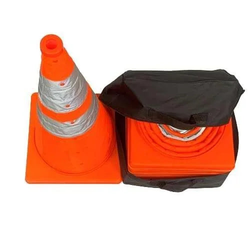 Mutual Industries 17714-5-28 Collapsible Cones | Nylon Collapsible Traffic Cone - khan American Tools