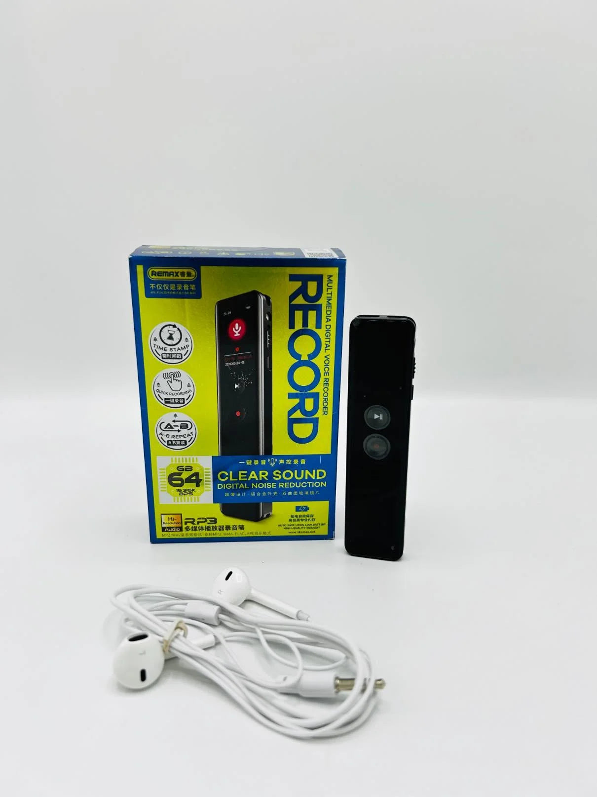 REMAX RP3 Voice Recorder 64GB | Digital Voice Recorder With Clear Voice - khan American Tools