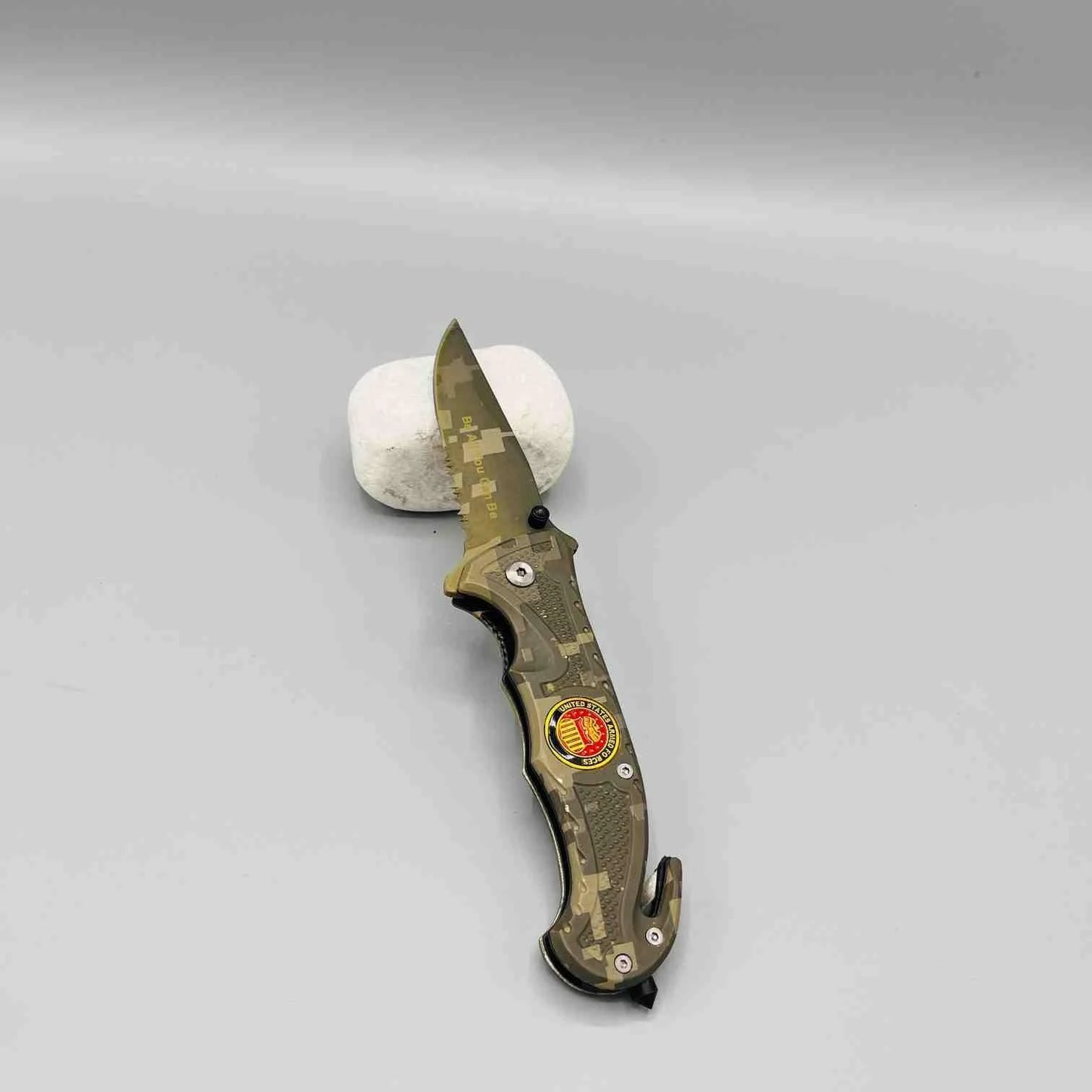 Razor Tactical Rescue Knife | Camouflage Survival Aluminum Knife - khan American Tools