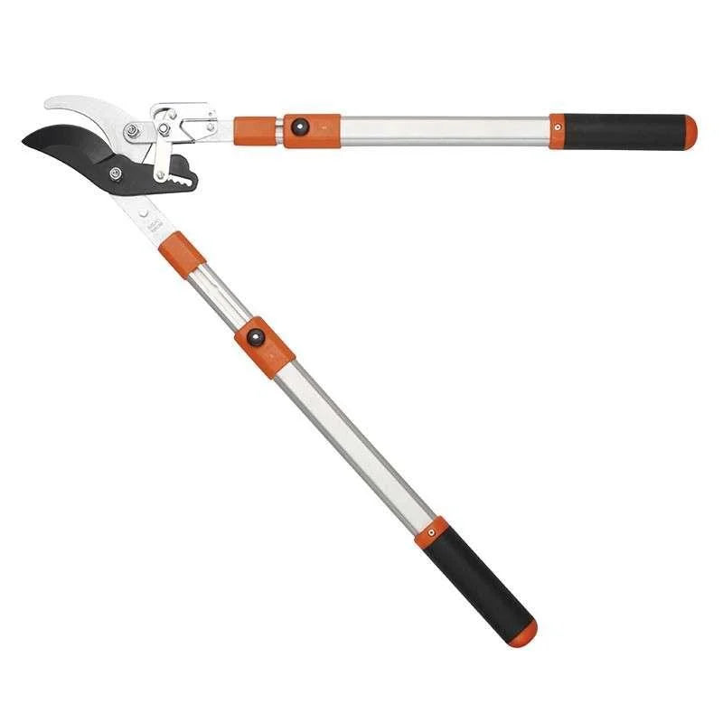Telescopic Ratchet Lopping Shears Teflon Coated Hardened Blade | Telescopic Anvil Bypass Tree Shears - khan American Tools