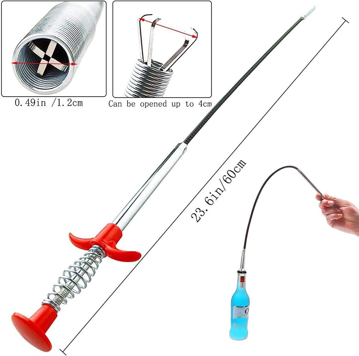 Drain Clog Remover With 4 Drain Claw