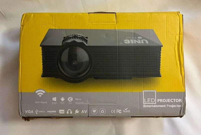 UNIC LCD Projector 80ANSI Lumens 1920 x 1080 Resolution | Mini Projector UC68 With Wifi - khan American Tools