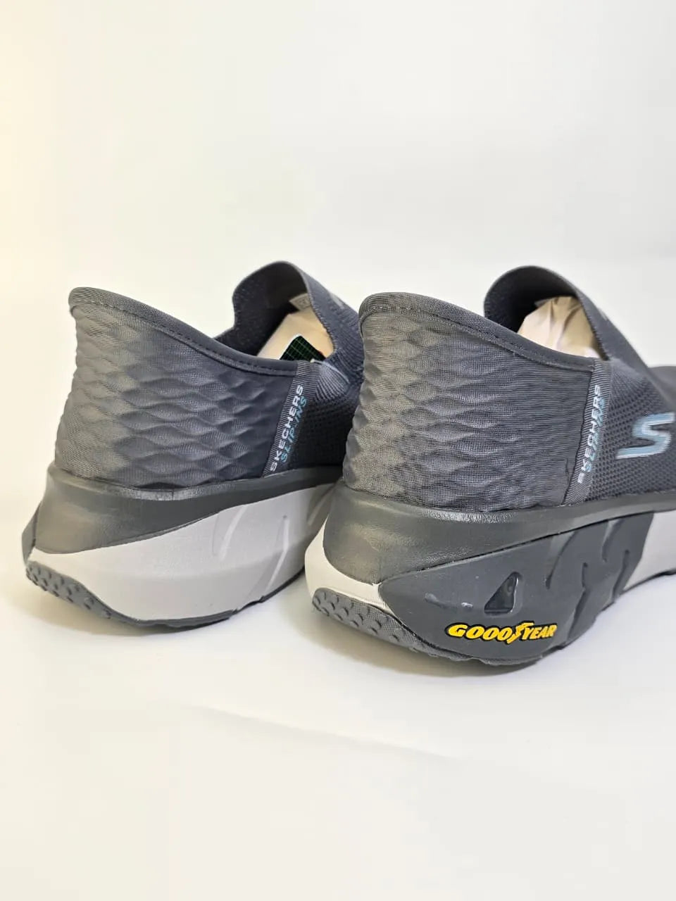 Skechers D'Lux Walker Slip In Grey Color For Men - khan American Tools
