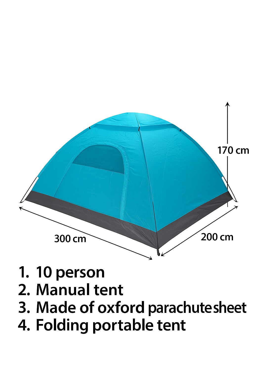 Manual Camping Tent For 10 Person | Waterproof Tent For Camping - khan American Tools