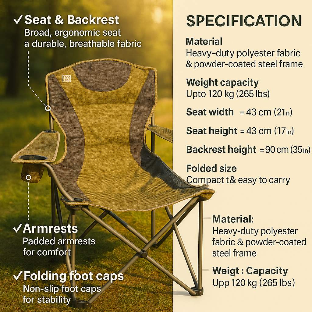 The Master Camp Folding Chair For Camping | Best Quality Folding chair In Pakistan