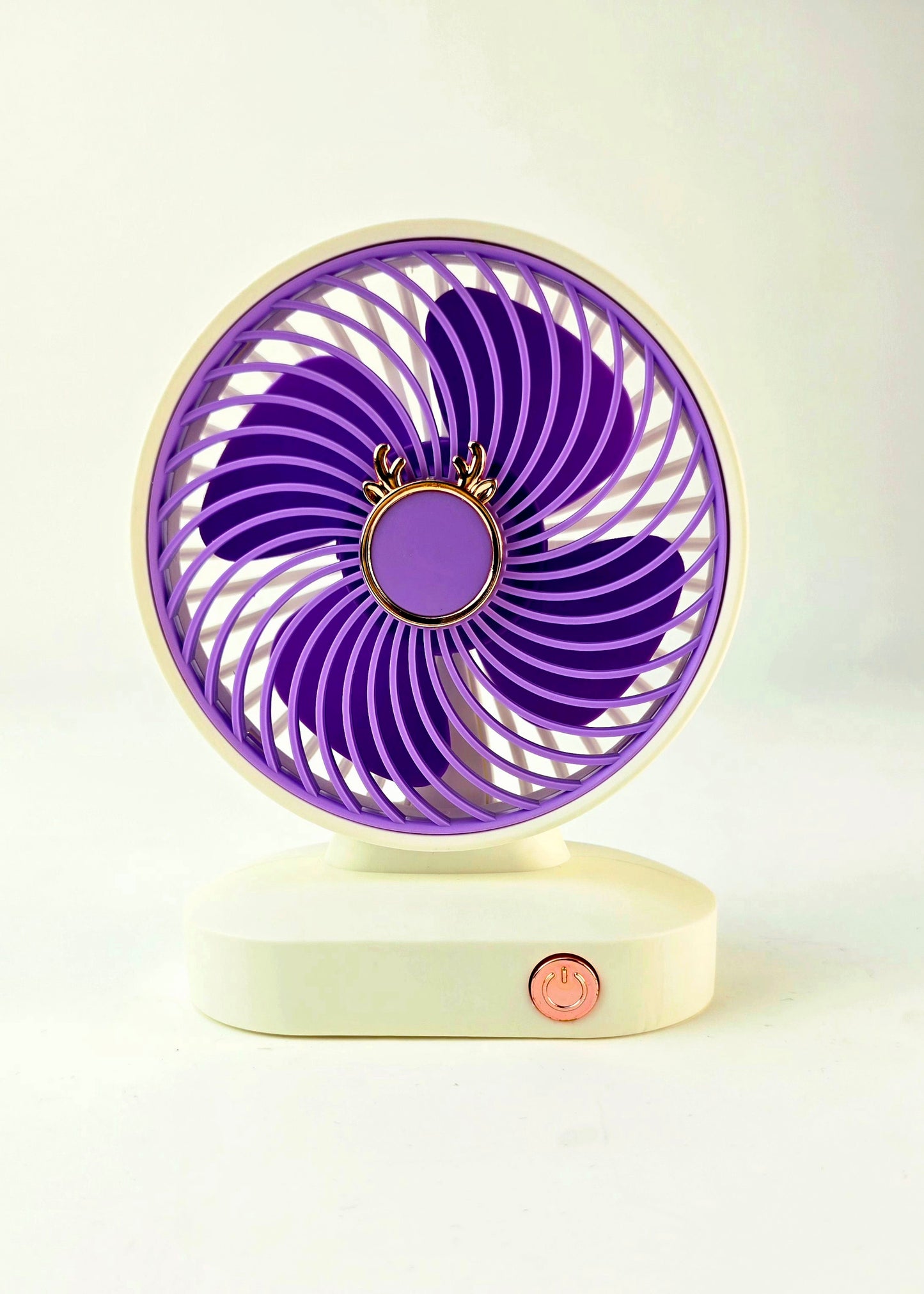 Mini Fan, USB Fan, Cute Desk Fan, Purple Table Fan, Quiet Fan, Portable Fan, Dorm Fan, Travel Fan, Small