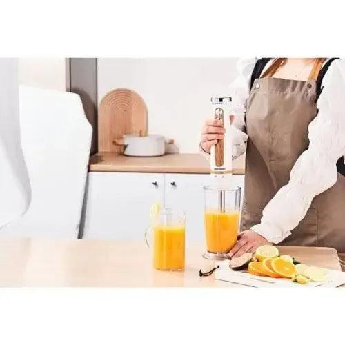 Redmond HB-010 Hand Blender Wood Grain | 2-in-1 Emmersion Handheld Electric Blender - khan American Tools