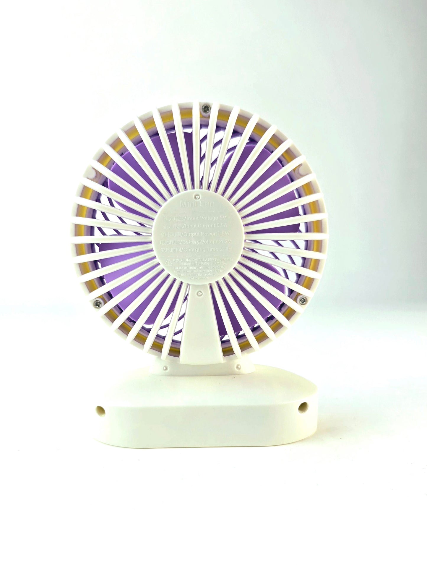 Mini Fan, USB Fan, Cute Desk Fan, Purple Table Fan, Quiet Fan, Portable Fan, Dorm Fan, Small Office Fan, Stylish Mini Fan