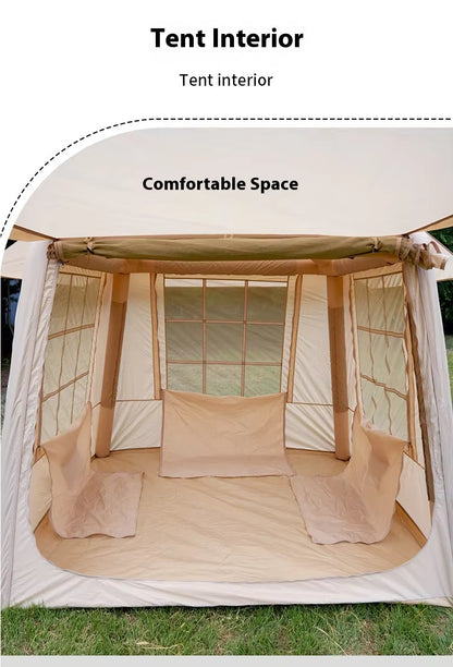 INFLATABLE air camp TENTRainproof and Thickened Windproof and Sunproof House for Outdoor Camping Overnight