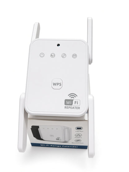 WiFi Repeater with Hidden Spy Camera – Dual Antenna Range Extender & Secret Camera