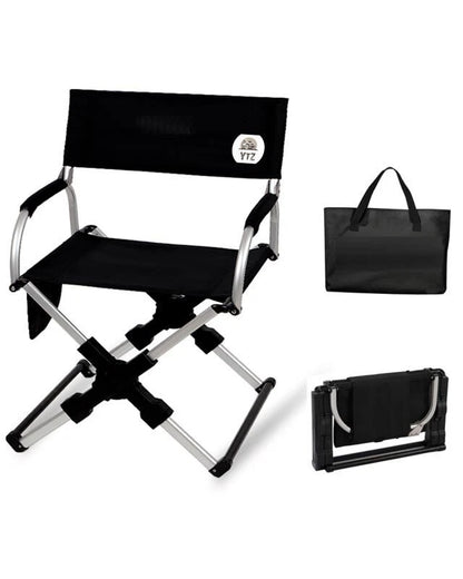 Outdoor Pico Arm Chair, Folding Director's Chair with Carry Bag Black