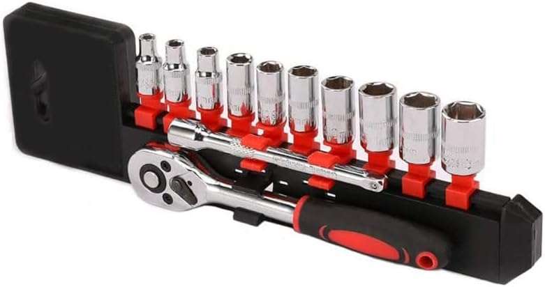 12-Piece 1/4" Ratchet Socket Wrench Set, - khan American Tools