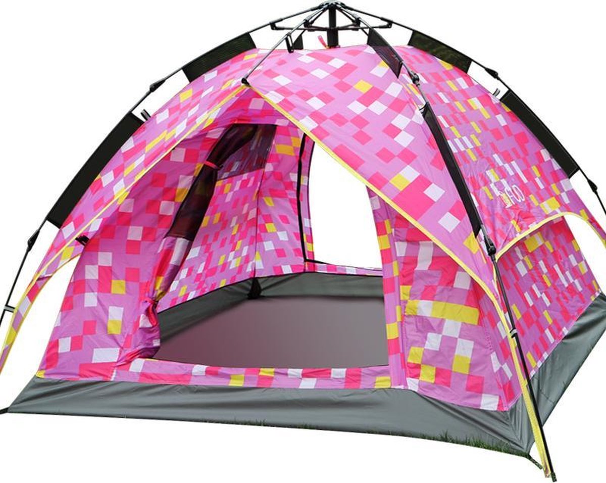 Double Layer Waterproof Automatic Tent | Water proof 4 Person Automatic Dome - khan American Tools