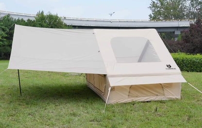 WILDBEAR.US 8 Person Air Camp Luxury Camping Inflatable Tent Extended Canopy Outdoor Waterproof Automatic Sunshade Four-season Portable Foldable 210D