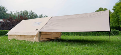 WILDBEAr.US Air Camp Inflatable Tents for Camping, Easy Setup Inflatable Tent with Canopy, Large Glamping Tent with Pump,Waterproof Oxford 4 Season Air Tent with Skylight Mesh Windows for 16 Person Weight 24 KG