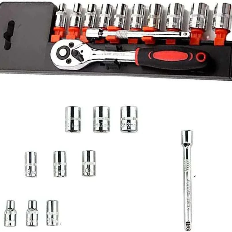 1/4" Ratchet Socket | 12-Piece Wrench Set - khan American Tools