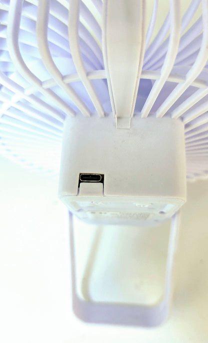 Rechargeable Table Fan | Fill Light Desktop Fan