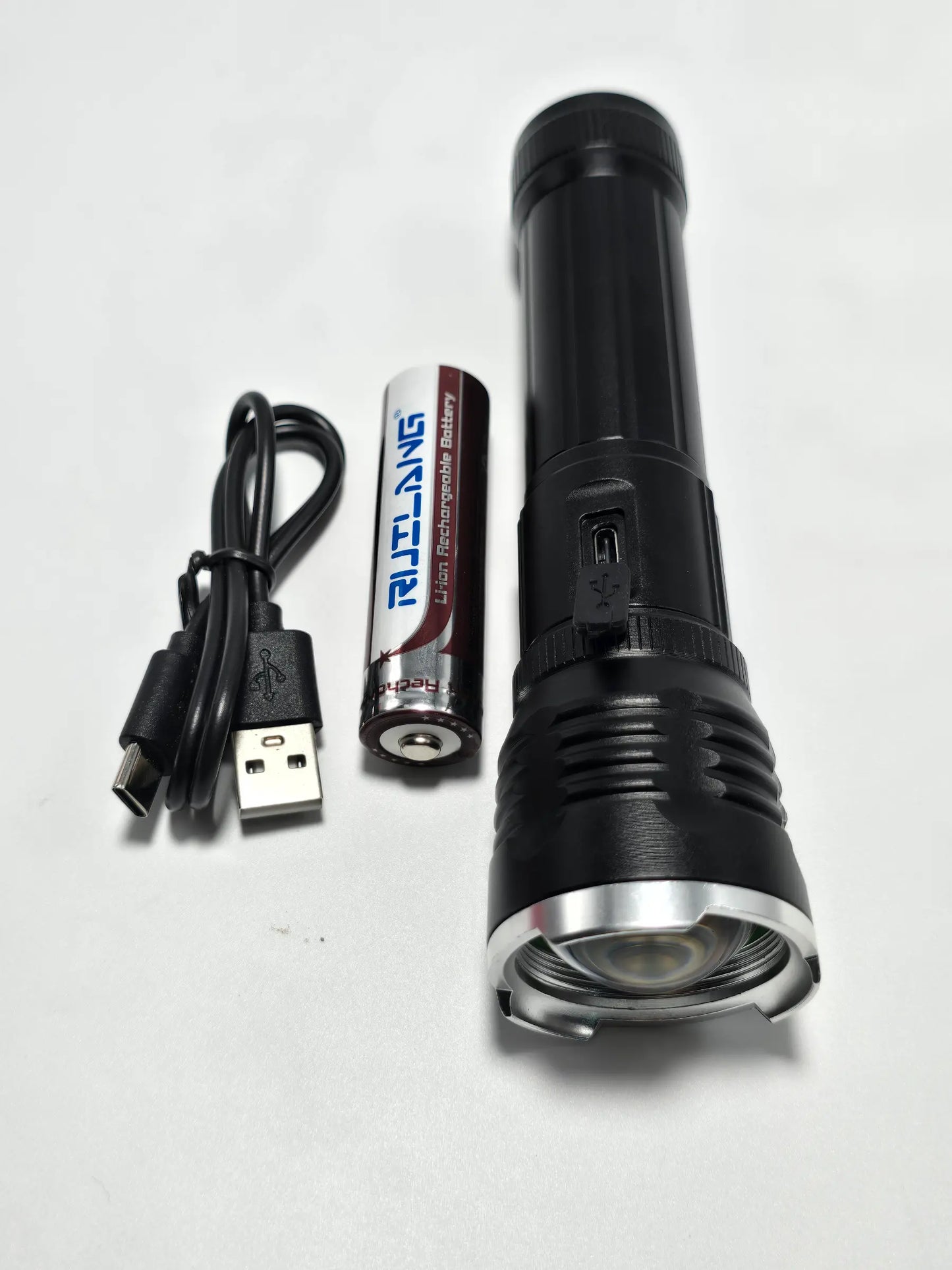 ABD Multifunctional Flash Light | ABD 2304 Flash Light With Usb Charging - khan American Tools