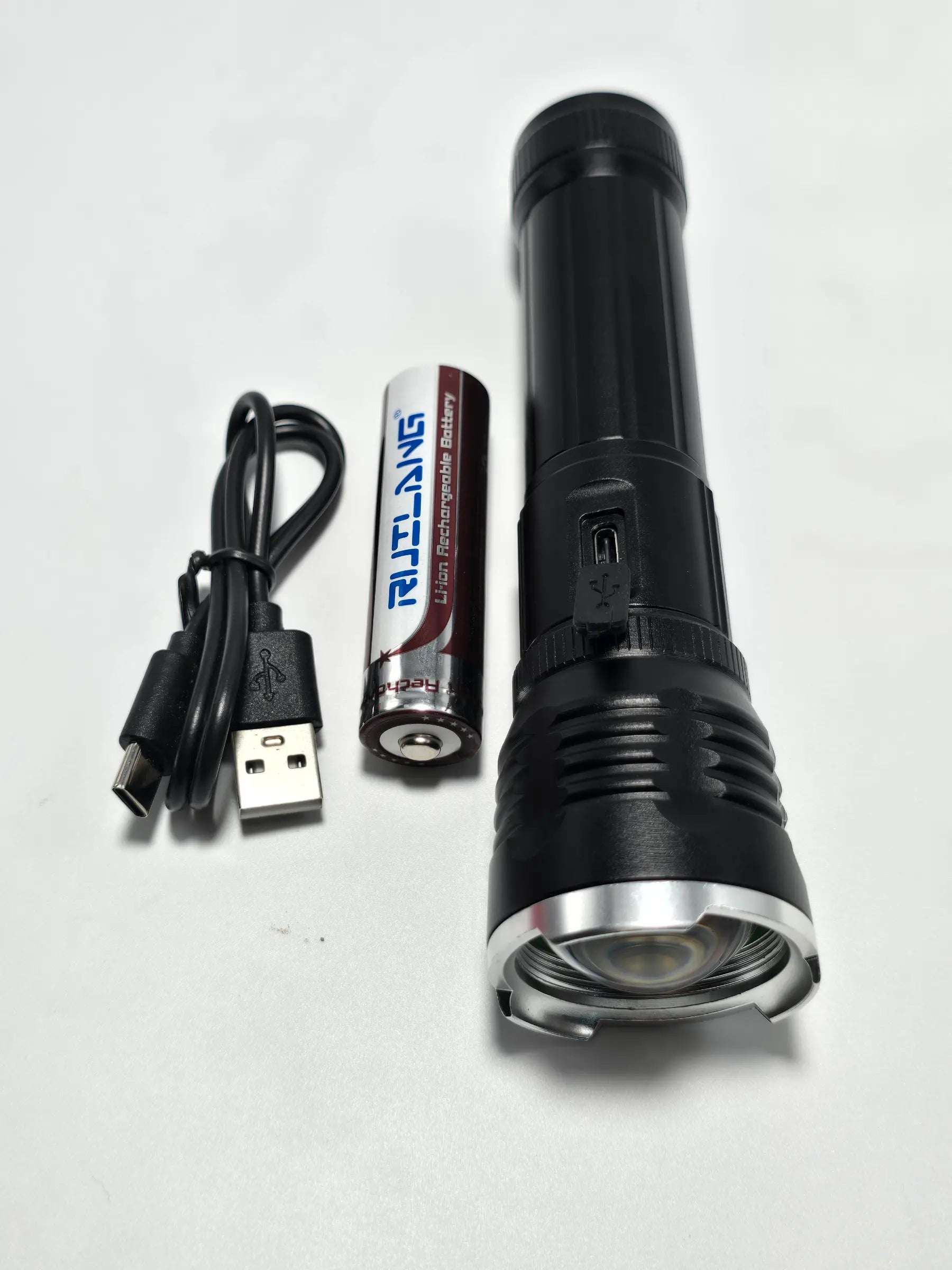 ABD Multifunctional Flash Light | ABD 2304 Flash Light With Usb Charging - khan American Tools