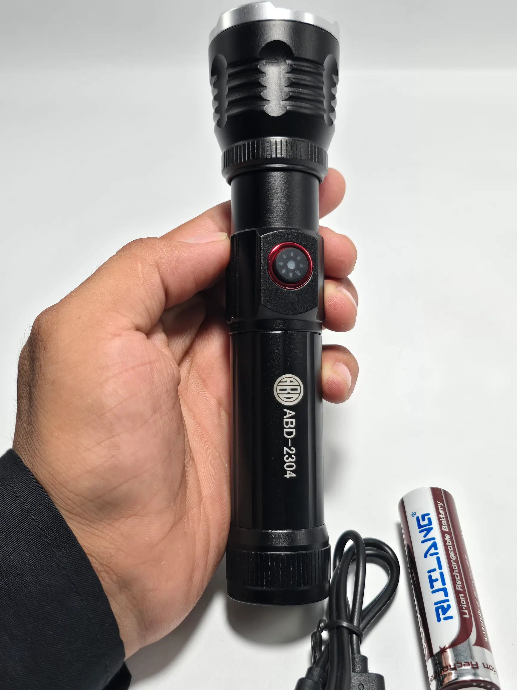 ABD Multifunctional Flash Light | ABD 2304 Flash Light With Usb Charging - khan American Tools