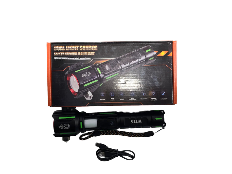 5.11 Dual Light Source Flash Light | Torch Light With Usb Charging - khan American Tools