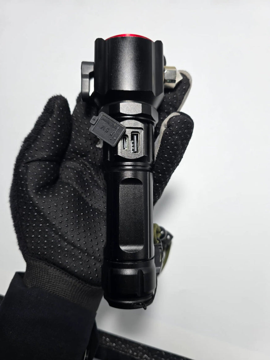 High Power Multifunctional Flashlight | Torch With Usb Charging - khan American Tools