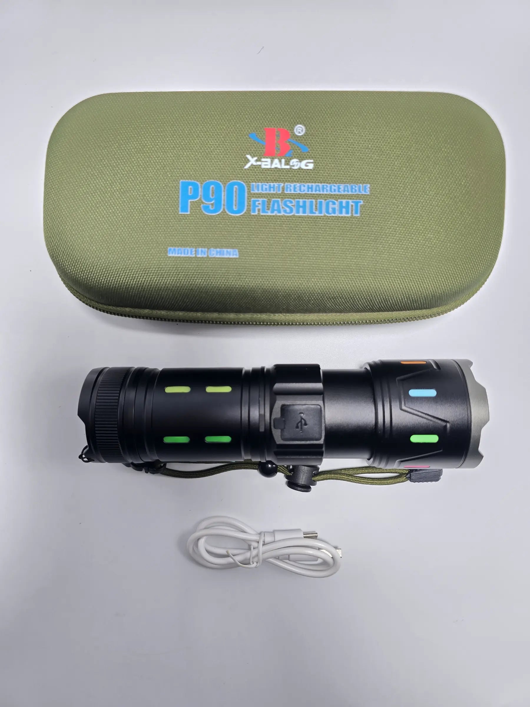 P90 Flashlight For Emergency | High Power Torch Light - khan American Tools