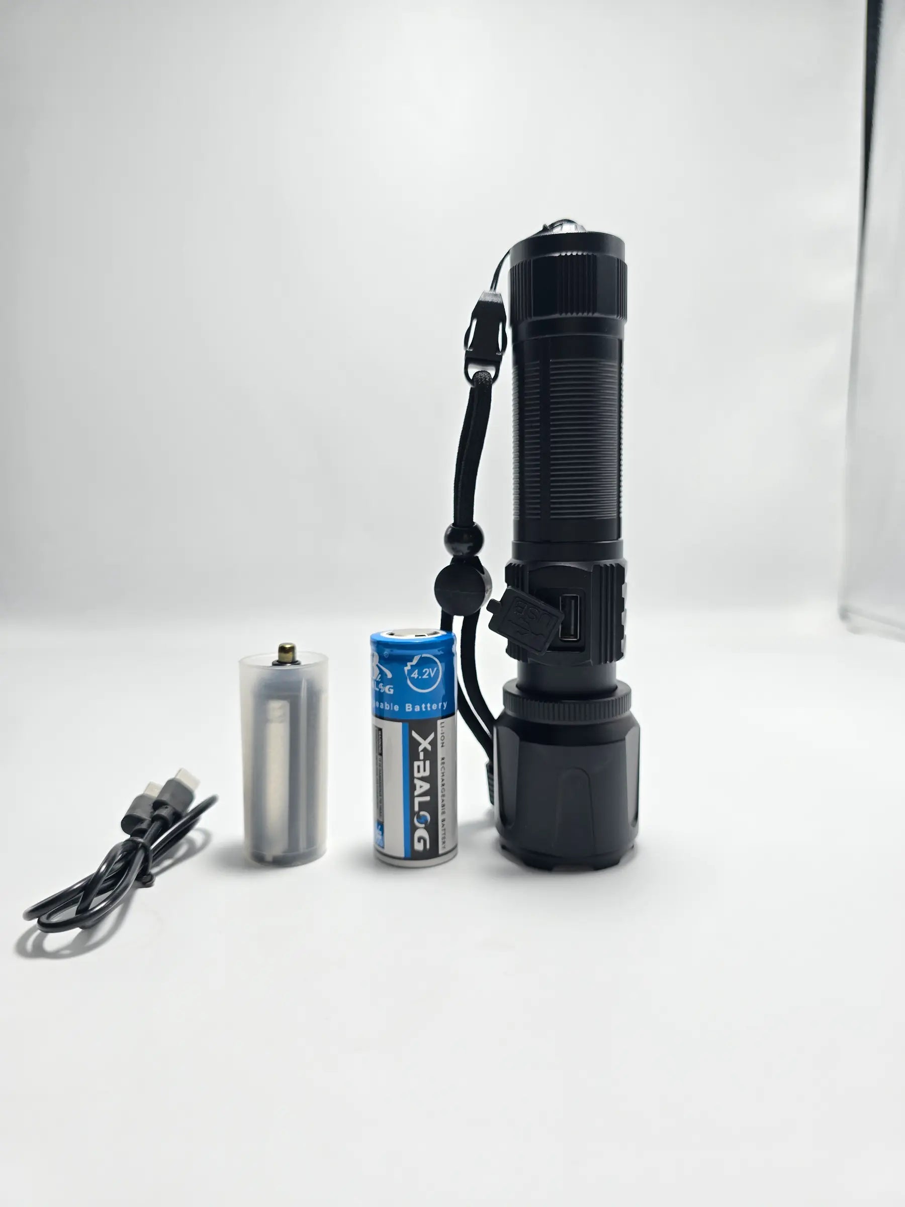 PM10-TG LED Flashlight | High Power Torch With Usb Charging - khan American Tools