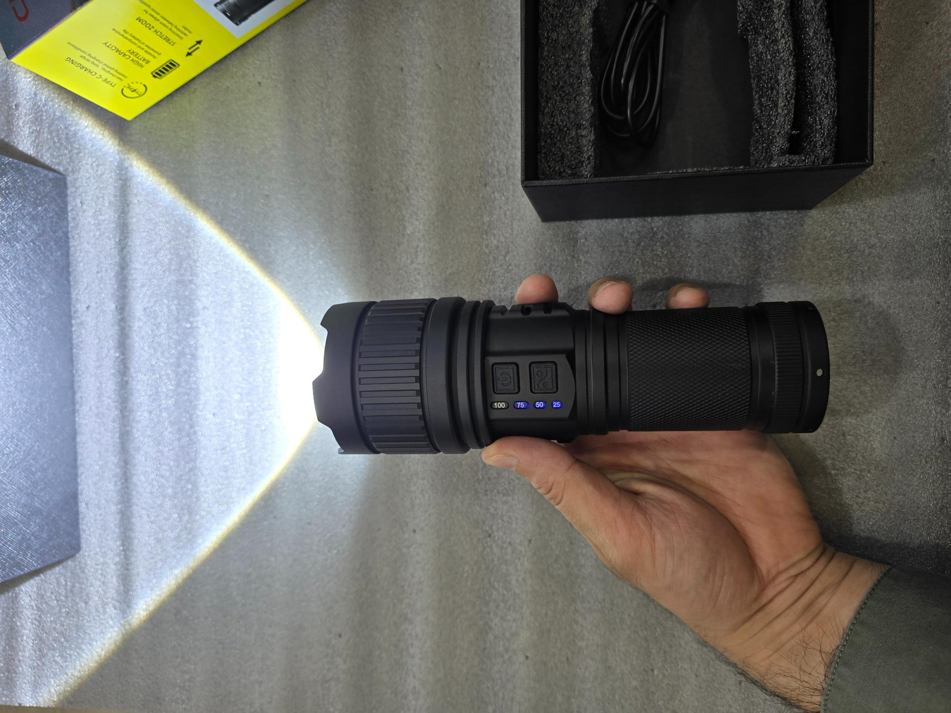 Coba CB-G401 Torch | Rechargeable 3000M Torch With C Type - khan American Tools