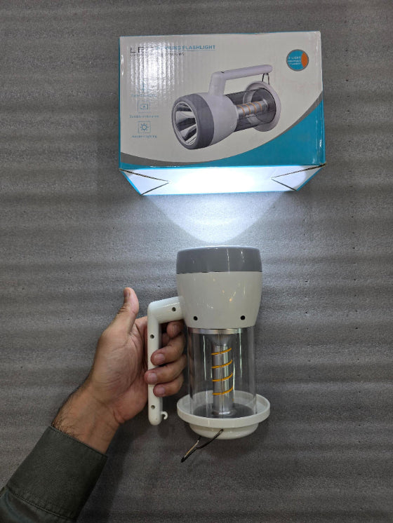 Solar LED Flash Light | Rechargeable LED Solar Light With C Type Charging - khan American Tools