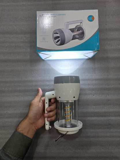 Solar LED Flash Light | Rechargeable LED Solar Light With C Type Charging - khan American Tools