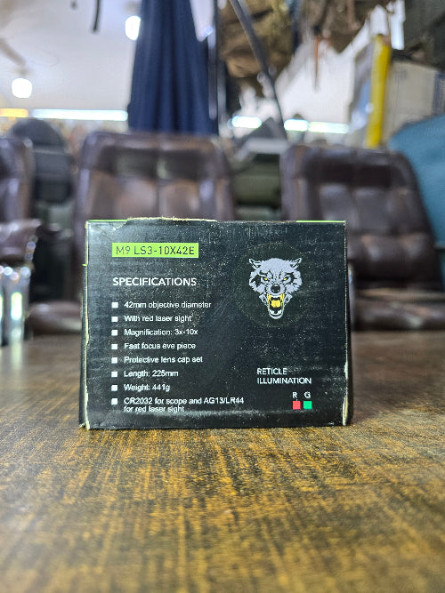 LS3-10x42E Scope with Laser Sight