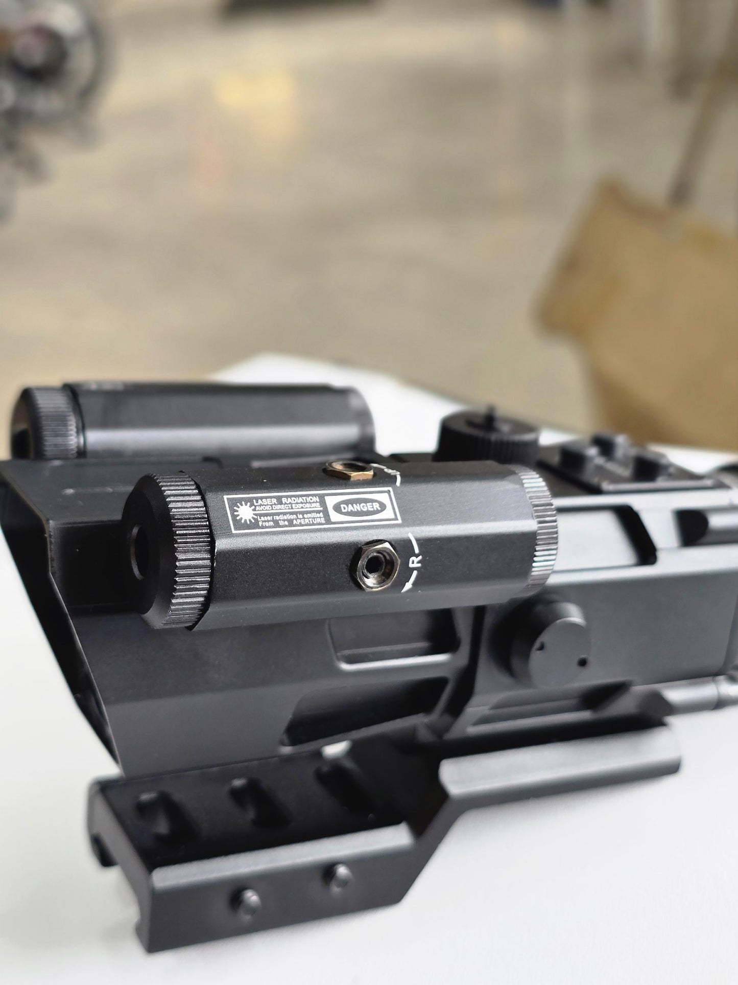 4X32 Prism Optics Rifle Scope with Red Laser | Scope For Air Guns