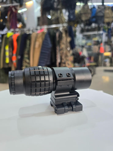 Tactical 3x30mm 3X Magnifier Metal Optics Scope Sight | 3X Magnifier Type Sight Scope With Flip-up Mount