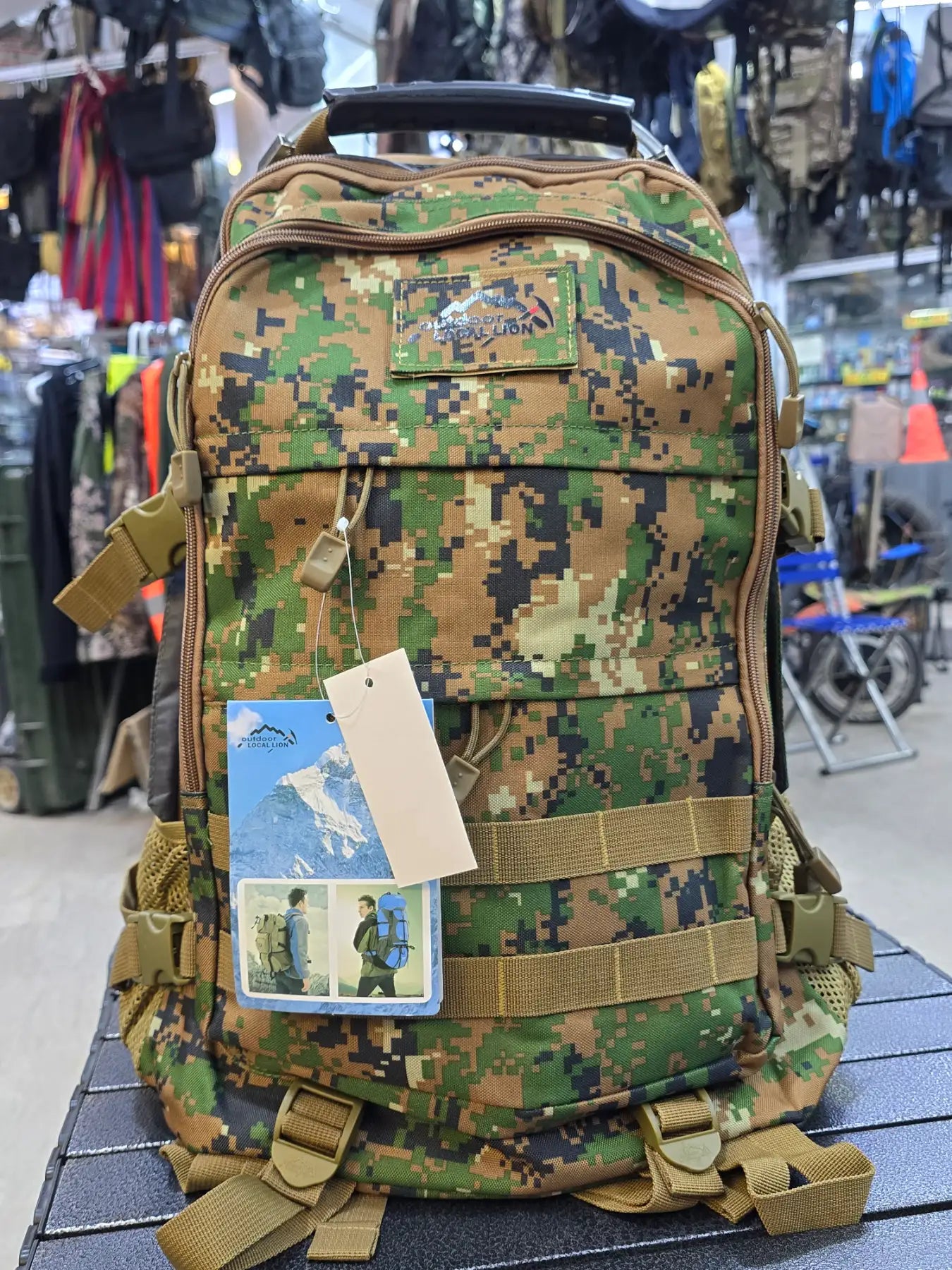 Outdoor Local Lion Military Backpack | Camoflauge Travellig Bag - khan American Tools