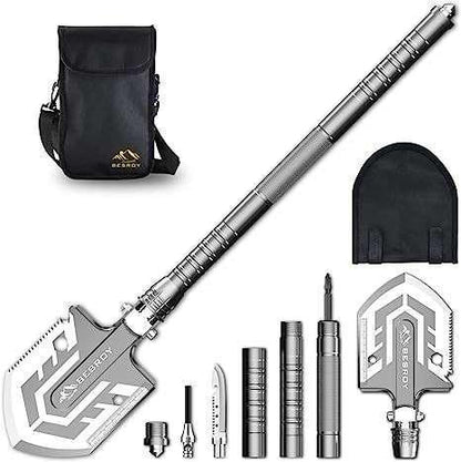 23 in 1 Folding Shovel Multitool-180 Degree Folding Shovel-Camping Shovels - - khan American Tools