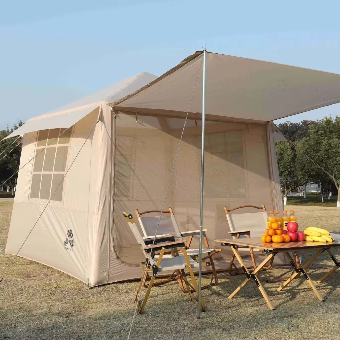 INFLATABLE air camp TENTRainproof and Thickened Windproof and Sunproof House for Outdoor Camping Overnight