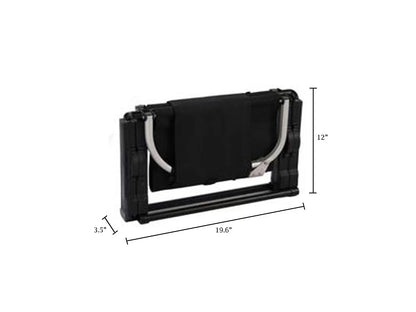Outdoor Pico Arm Chair, Folding Director's Chair with Carry Bag Black