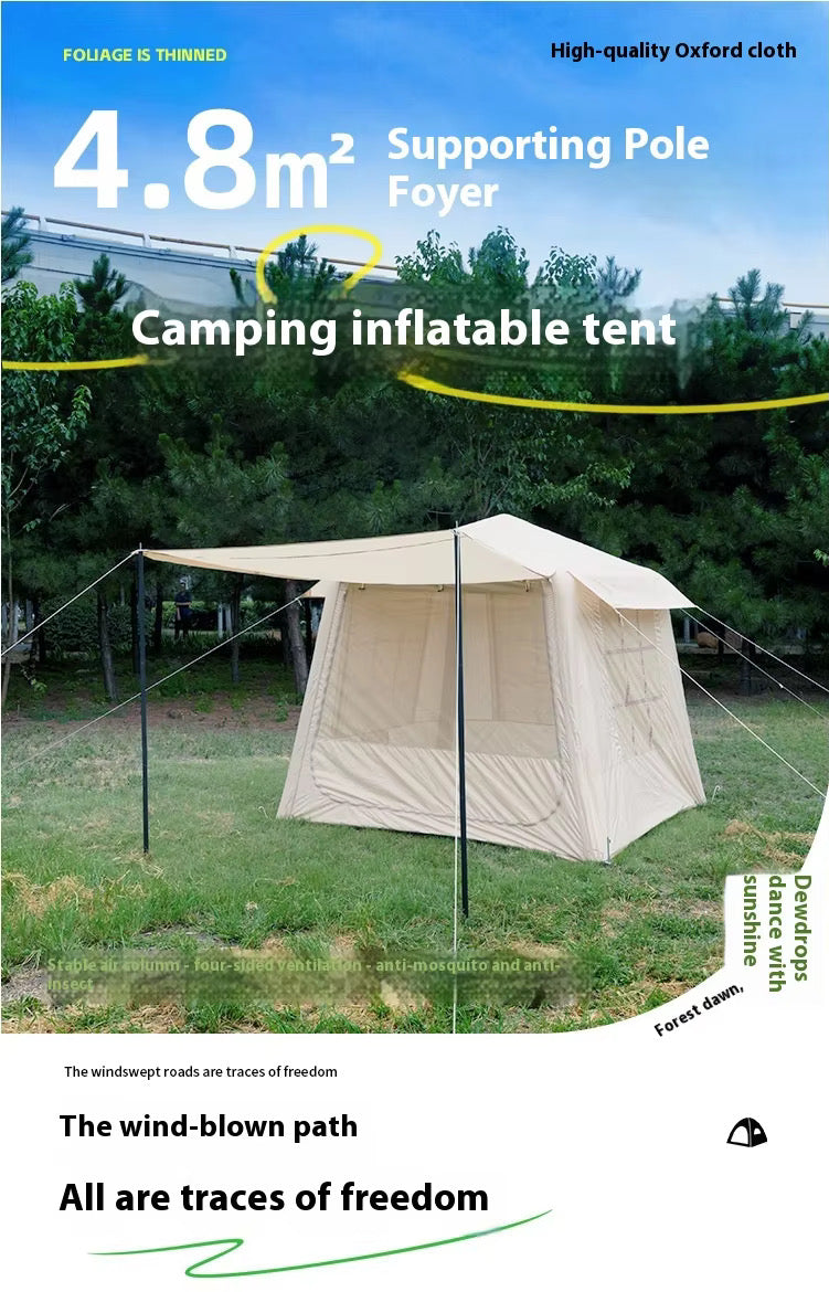 INFLATABLE air camp TENTRainproof and Thickened Windproof and Sunproof House for Outdoor Camping Overnight